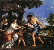 Pietro da Cortona Romulus and Remus Given Shelter by Faustulus Spain oil painting artist